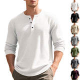 Henry Long Sleeve Retro Bottoming T-shirt